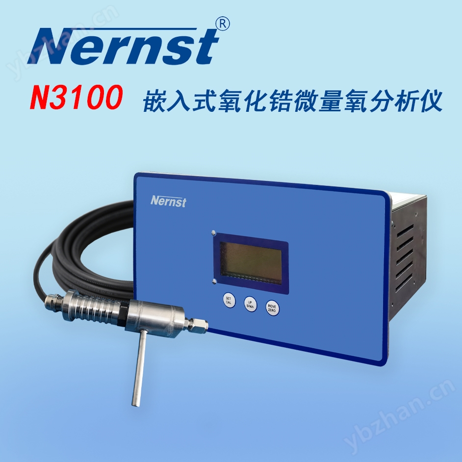 Embedded zirconia trace oxygen analyzer
