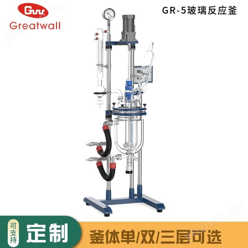 5L雙層調速玻璃反應釜