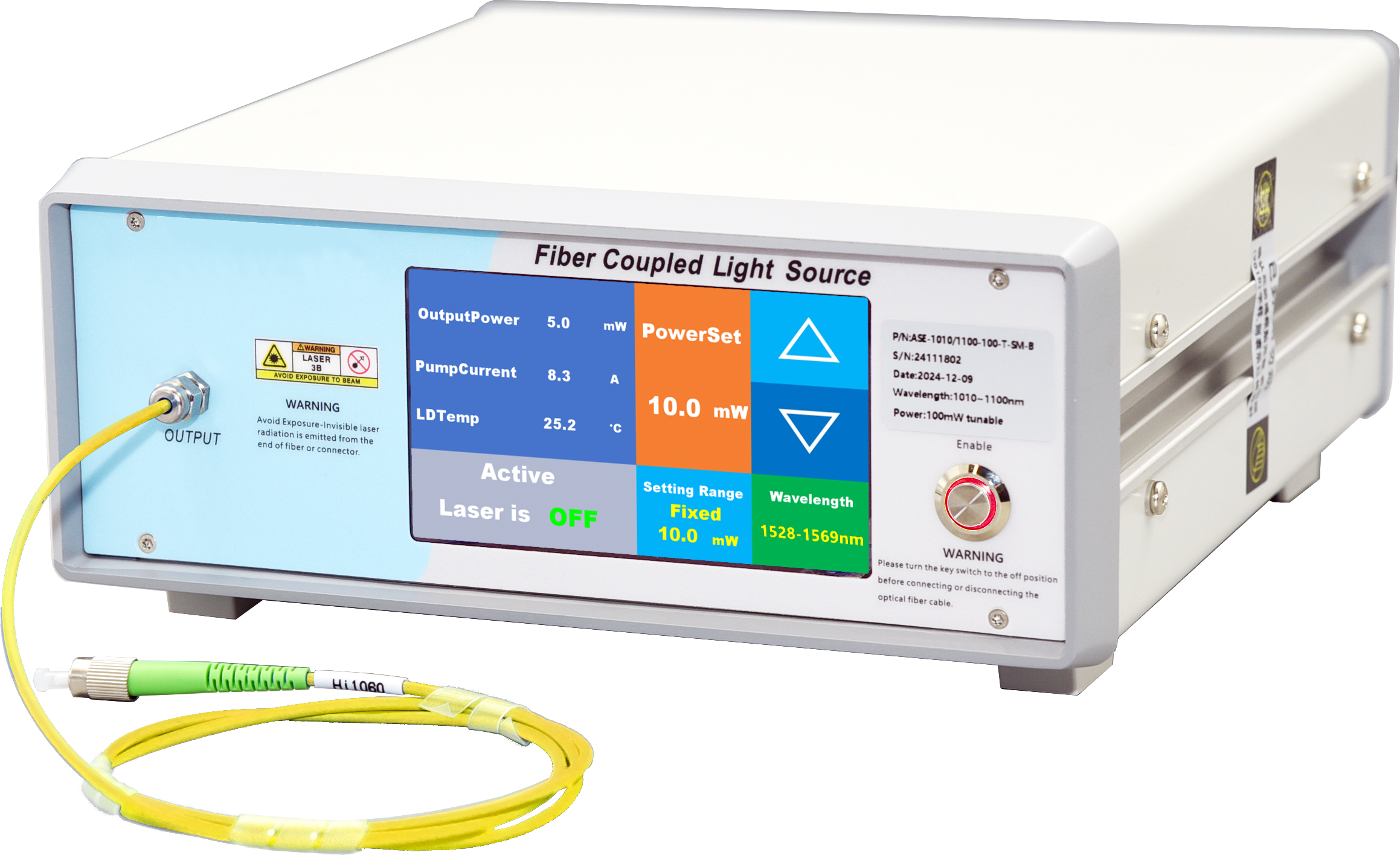 image.png 台式1310nm波段单频窄线宽激光器