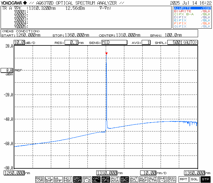 image.png 台式1310nm波段单频窄线宽激光器